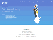 Tablet Screenshot of colombiapaginasweb.com